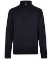 K254 KK254 Kustom Kit Regular Fit Arundel 1/4 Zip Sweater Navy colour image